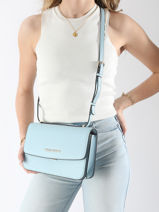 Cross Body Tas Valentino Blauw flap re VBS8ZT09-vue-porte